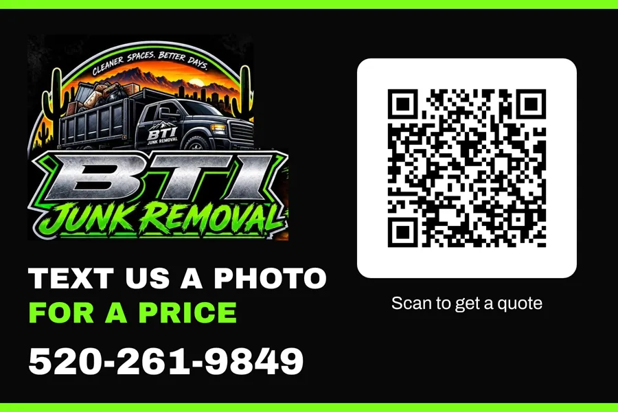 Truck magnet with QR code